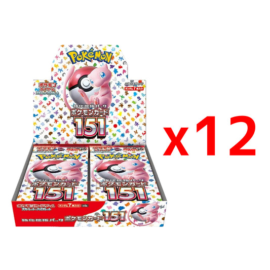 Pokemon Card Scarlet & Violet Booster Box Pokemon card 151 1 carton (12 Boxes) sv2a Japanese
