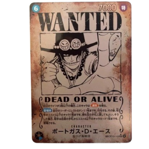 ONE PIECE Card Game Portgas D Ace SP SEC Carrying on His Will OP13 119 japanese