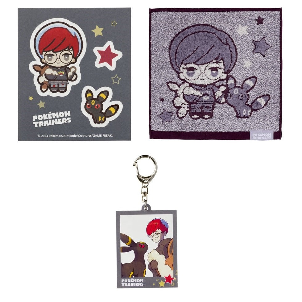 Toalha do Centro Pokemon Chaveiro de Acrílico Adesivo Penny TREINADORES POKEMON Japão NOVO