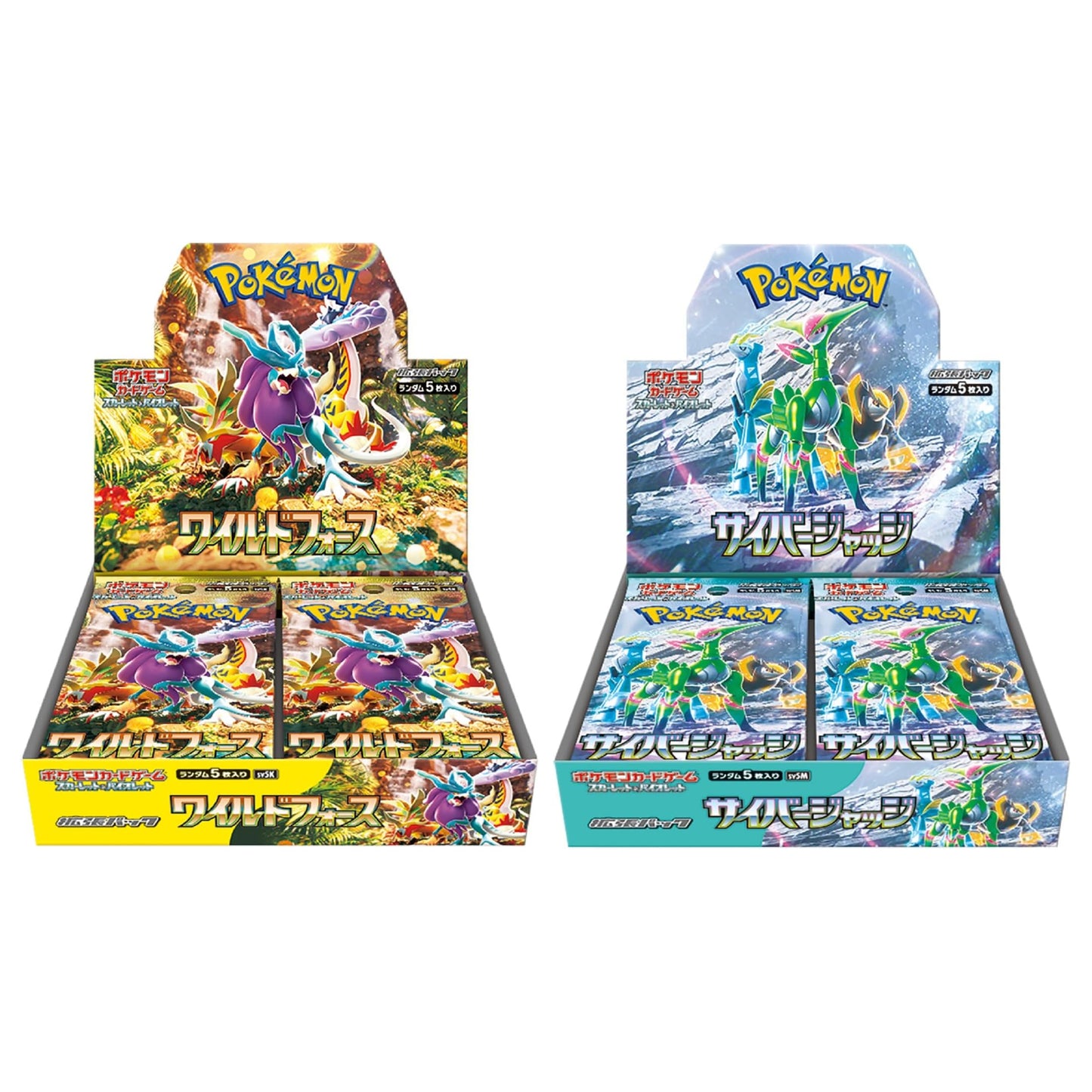 Pokemon Card Scarlet & Violet Booster Box Wild Force & Cyber Judge set sv5K sv5M Japanese