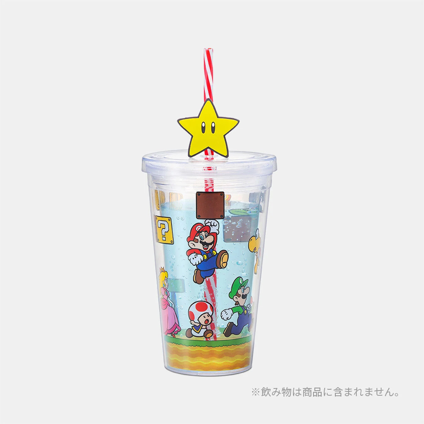 Nintendo Super Mario straw tumbler (Mario Characters) Japan Nintendo TOKYO/OSAKA/KYOTO NEW