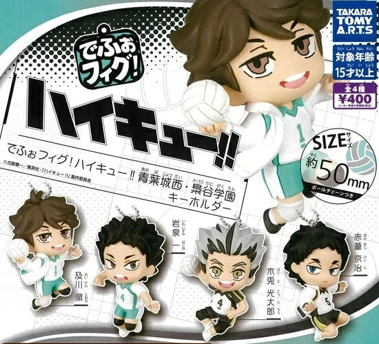 HY2172 Capsule toy DefoFig! Haikyu!! Aoba Josai Fukurodani Academy complete set