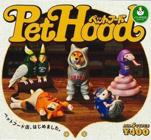 HY2160 Capsule toy Panda's Den PET HOOD complete set