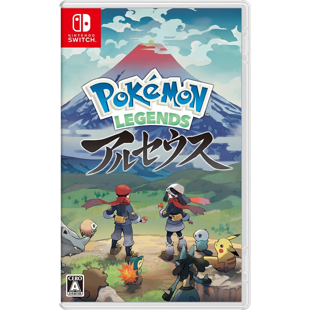 【Choice of benefits】Nintendo Switch Pokemon Legends: Arceus Pokemon card "Arceus V" ＆ Art book or Rubber Keychain or Notebook or Blanket set Japan NEW
