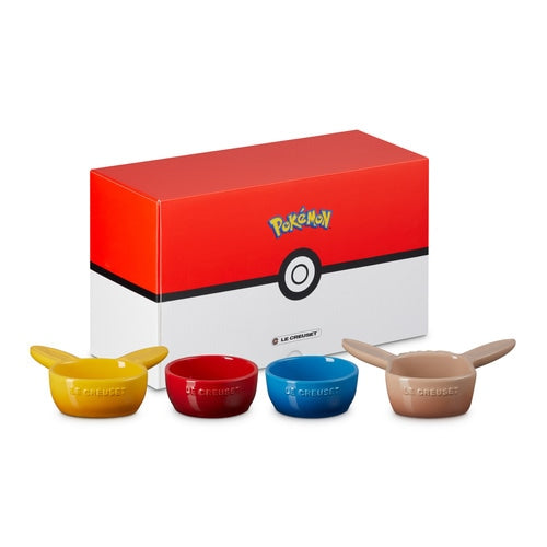 Pokemon Center LE CREUSET Mini dishes Pikachu Eevee Japan NEW