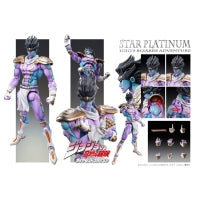 JoJo's Bizarre Adventure Super Action Statue Figure 4th part Kujo Jotaro &  Star Platinum S.A.S Japan NEW