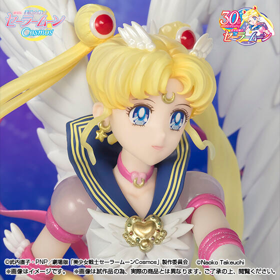 Versão teatral Pretty Guardian Sailor Moon Cosmos Figuarts Zero chouette Eternal Sailor Moon -A escuridão chama a luz, e a luz convoca a escuridão- Figura Japão NOVA