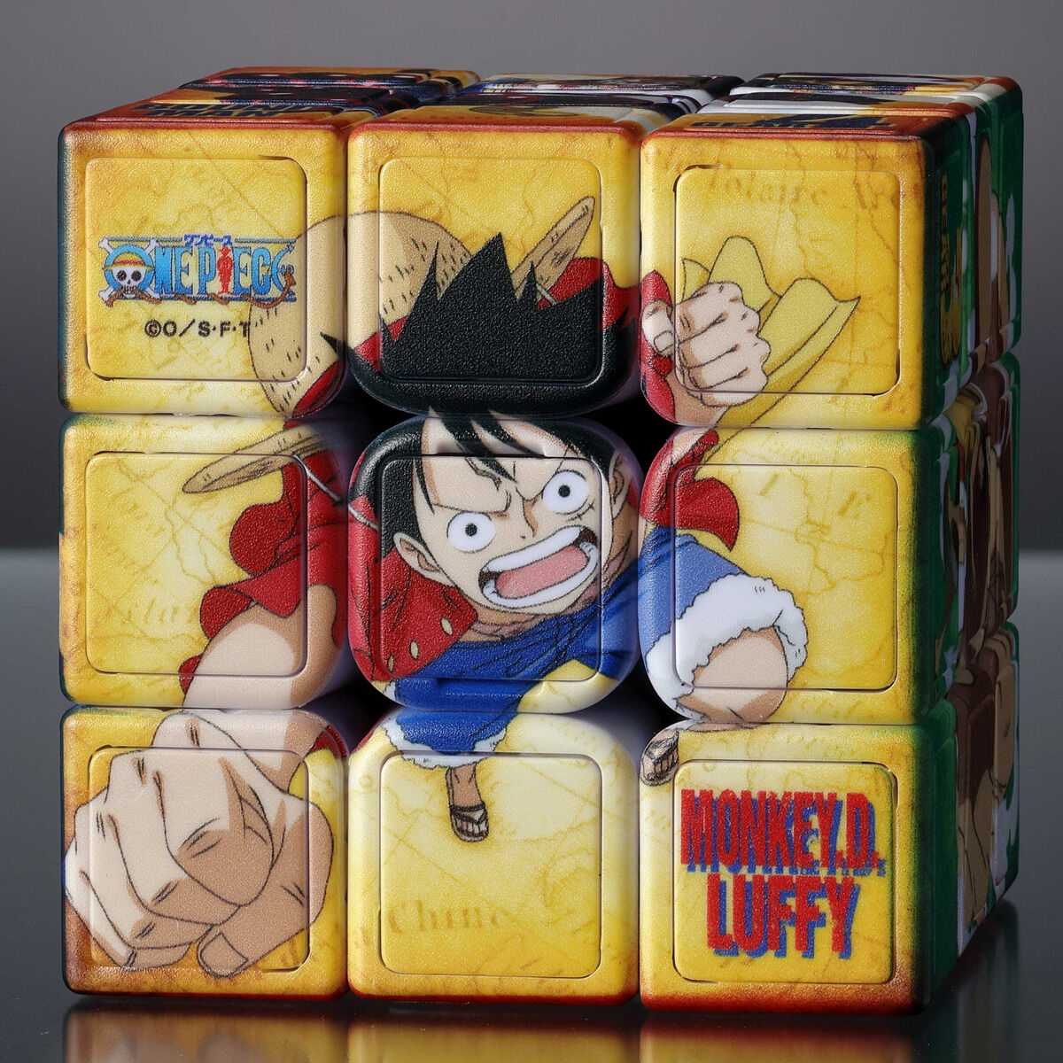 PREMIUM BANDAI ONE PIECE x RUBIK'S Rubik's Cube Monkey D Luffy ver. Japan NEW