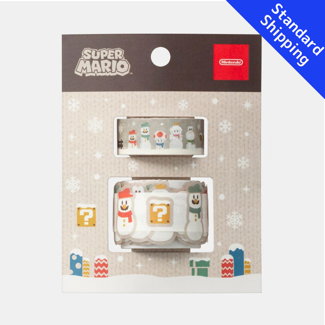 Nintendo Super Mario winter collection Roll Seal & masking tape Japan TOKYO/OSAKA/KYOTO NEW