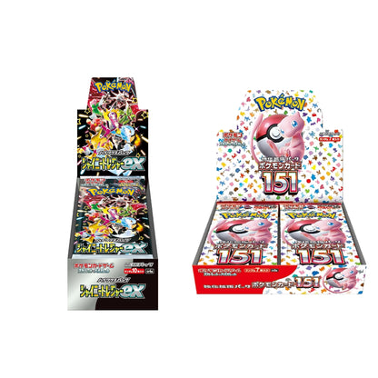Pokemon Card Scarlet &amp; Violet Booster Box Pokemon 151 &amp; Shiny Treasure ex sv2a sv4a Booster Box set japonés