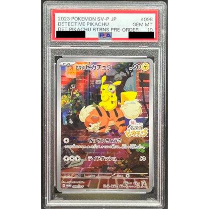 PSA 10 Pokemon Card Detective Pikachu 098/SV-P Nintendo Switch Promo Japanese