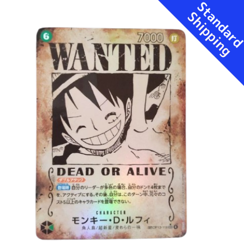 ONE PIECE Card Game Monkey D Luffy SP SEC Carrying on His Will OP13 118 japanese