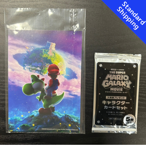 The Super Mario Galaxy Character card set new movie Bonus item Japan