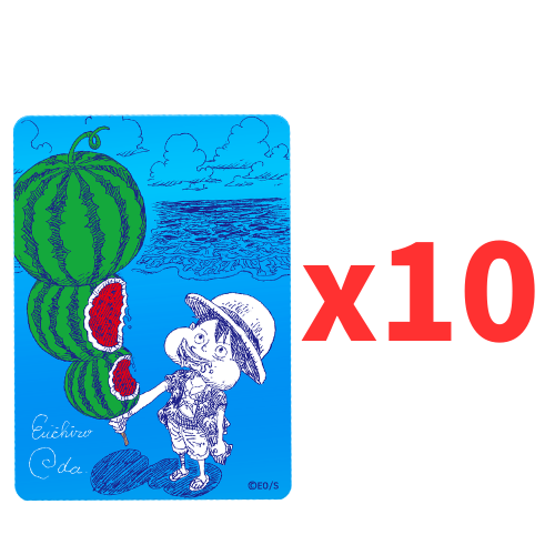 Natsucomi One Piece Luffy Eiichiro Oda Jump 2026 Meta-Kira Promo card x 10 Japanese