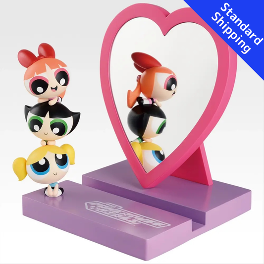 Ichiban Kuji Figure (Unopened) Ichiban Kuji Powerpuff Girls ~The strong and cute champions of justice are super busy!~ Prize A: Girl Power Unleashed ♡ Smartphone Stand with Mirror
