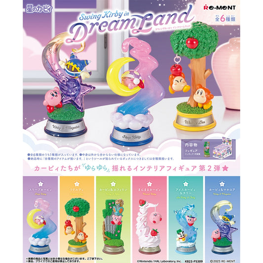 Re-ment Kirby das Estrelas Swing Kirby na Terra dos Sonhos (Conjunto com 6) Figura Japão NOVO