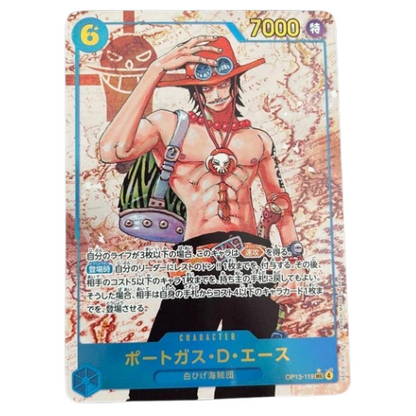 ONE PIECE Card Game Portgas D Ace SEC Carrying on His Will OP13 119 japanese
