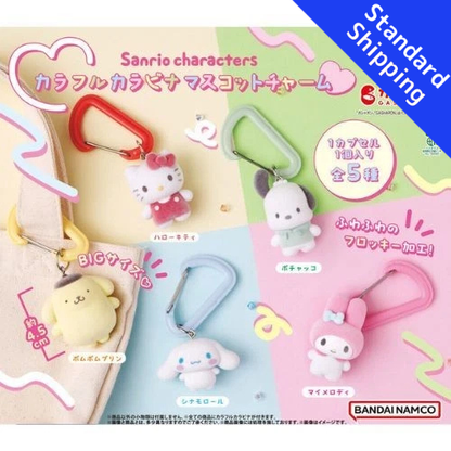 HY1965 Capsule toy Sanrio Character Colorful Carabiner Mascot Charm complete set