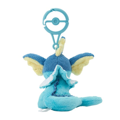 Pokemon Center mascot plush toy with carabiner Vaporeon Japan NEW