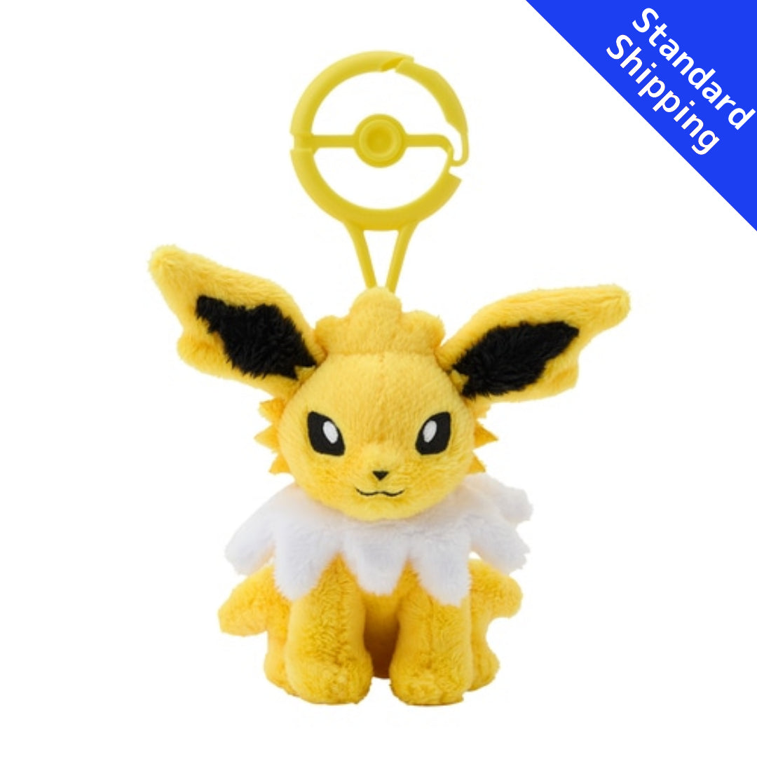 Pokemon Center mascot plush toy with carabiner Jolteon Japan NEW