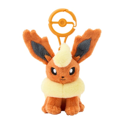 Pokemon Center mascot plush toy with carabiner Flareon Japan NEW