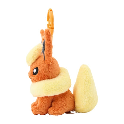 Pokemon Center mascot plush toy with carabiner Flareon Japan NEW