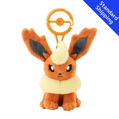 Pokemon Center mascot plush toy with carabiner Flareon Japan NEW