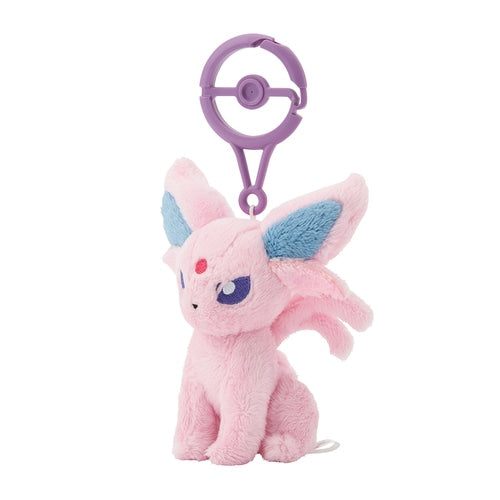 Pokemon Center mascot plush toy with carabiner Espeon Japan NEW