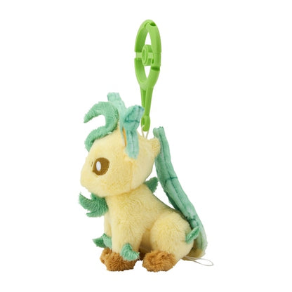 Pokemon Center mascot plush toy with carabiner Leafeon Japan NEW