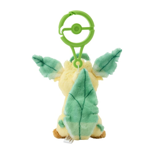 Pokemon Center mascot plush toy with carabiner Leafeon Japan NEW