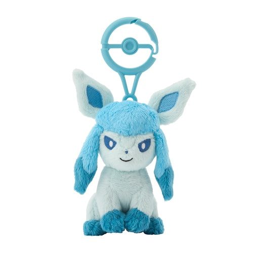 Pokemon Center mascot plush toy with carabiner Glaceon Japan NEW