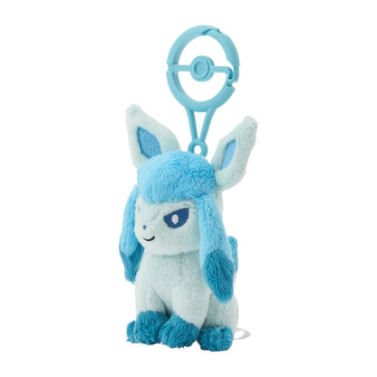 Pokemon Center mascot plush toy with carabiner Glaceon Japan NEW