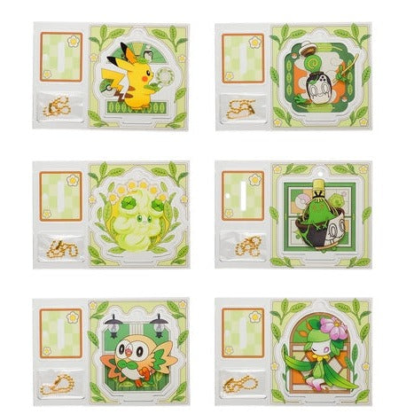 Coleção de Charms Acrílicos do Pokemon Center com Suporte Cafe Poltchageist Japão NOVO