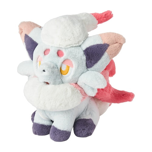 Pokemon Center Fluffy huggable plush toy Hisui Zorua Japan NEW