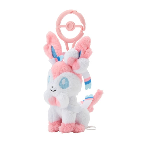 Pokemon Center mascot plush toy with carabiner Sylveon Japan NEW