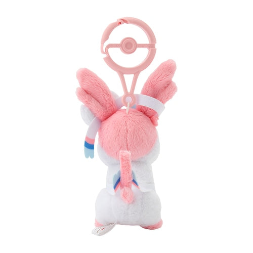 Pokemon Center mascot plush toy with carabiner Sylveon Japan NEW