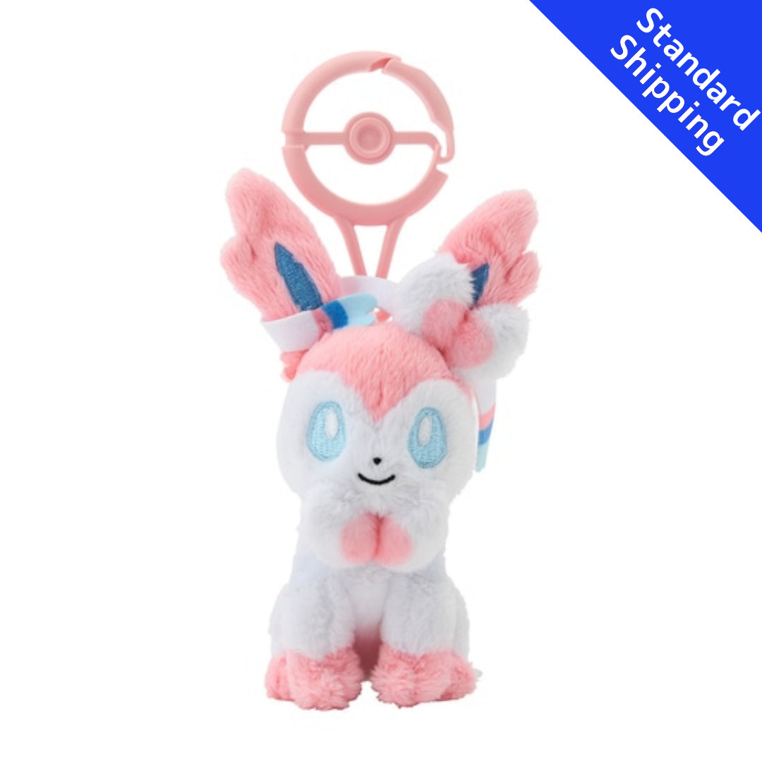 Pokemon Center mascot plush toy with carabiner Sylveon Japan NEW