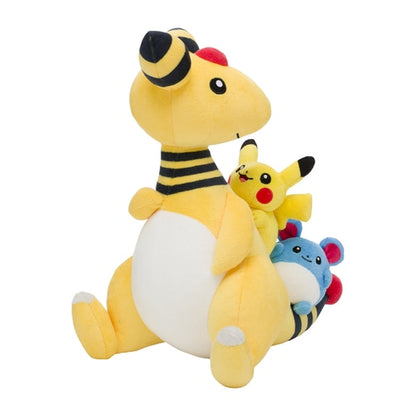 Pokemon Center Tokyo Bay R stuffed toy Ampharos,Pikachu and Marill Japan NEW