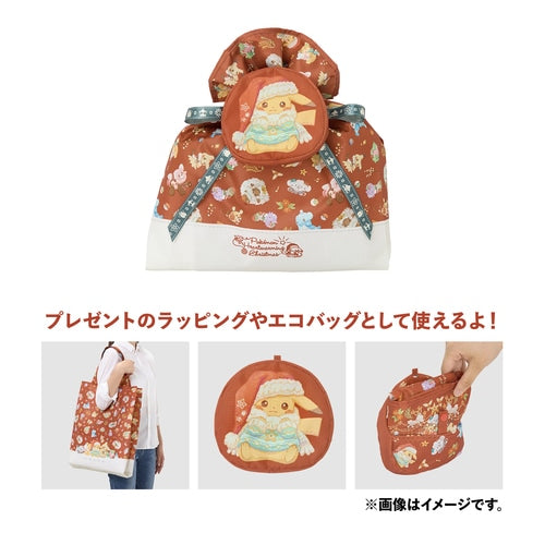 Pokemon Center Wrapping x Eco Bag L size Pokemon Heartwarming Christmas Japan NEW