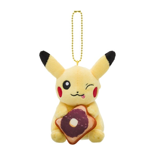 Pokemon Center NAGOYA Plush toy mascot Pikachu Red Bean Paste on Toast Japan NEW