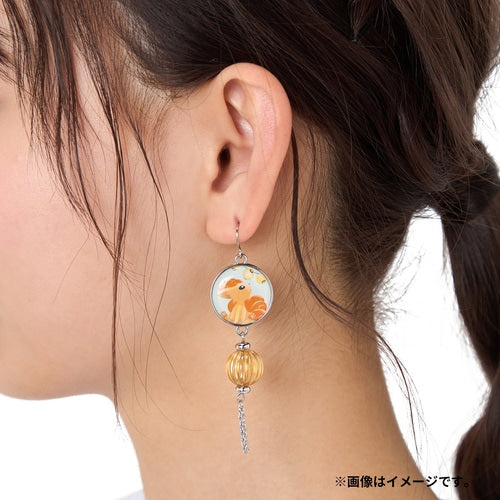 Pokemon Center Vulpix pierced earrings Summer Festival Japan NEW