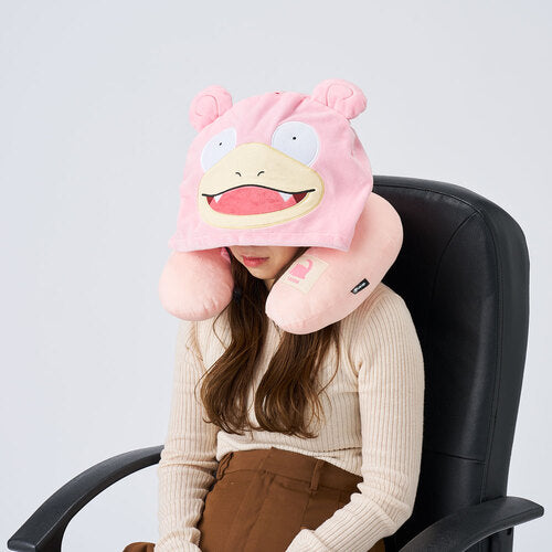 Pokemon Center Neck pillow with hood Slowpoke Japan NEW