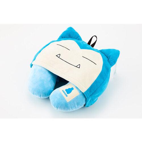 Pokemon Center Neck pillow with hood Snorlax Japan NEW