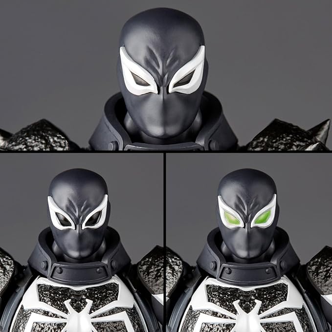 KAIYODO Revoltech Amazing Yamaguchi Agent Venom Figura sin escala Japón NUEVO