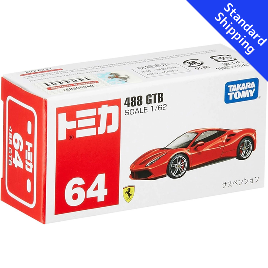 Share Tomica No.64 Ferrari 488 GTB Takara Tomy Japan H78