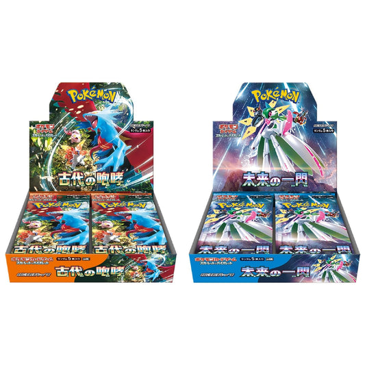 Booster Box de Cartas Pokémon Escarlate & Violeta Rugido Antigo & Flash Futuro sv4K sv4M Japonês