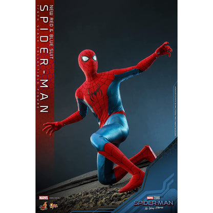 Hot Toys Movie Masterpiece Spider-Man : No Way Home Spider-Man New Red & Blue Suit Figure Japan NEW