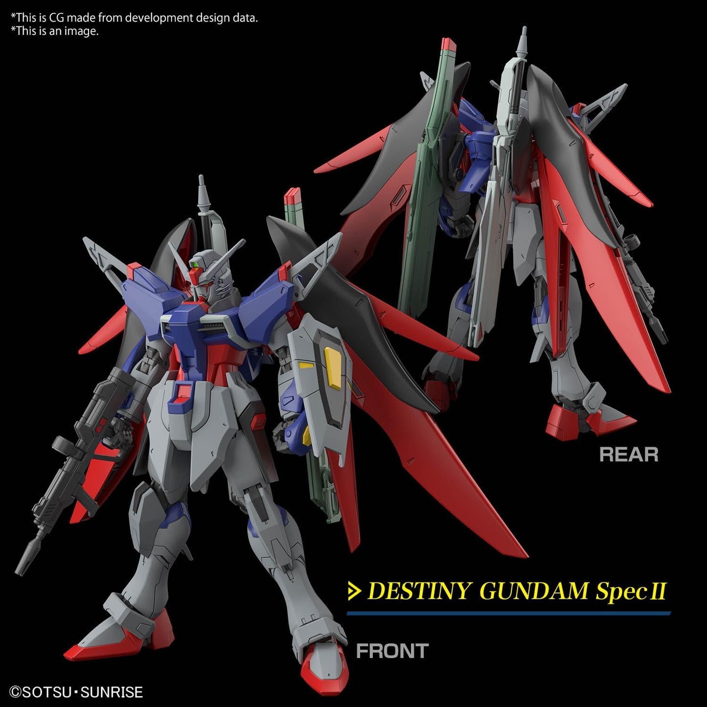 BANDAI SPIRITS Destiny Gundam .Spec Ⅱ & Zeus silhouette HG 1/144 Gundam Seed freedom Japan NEW