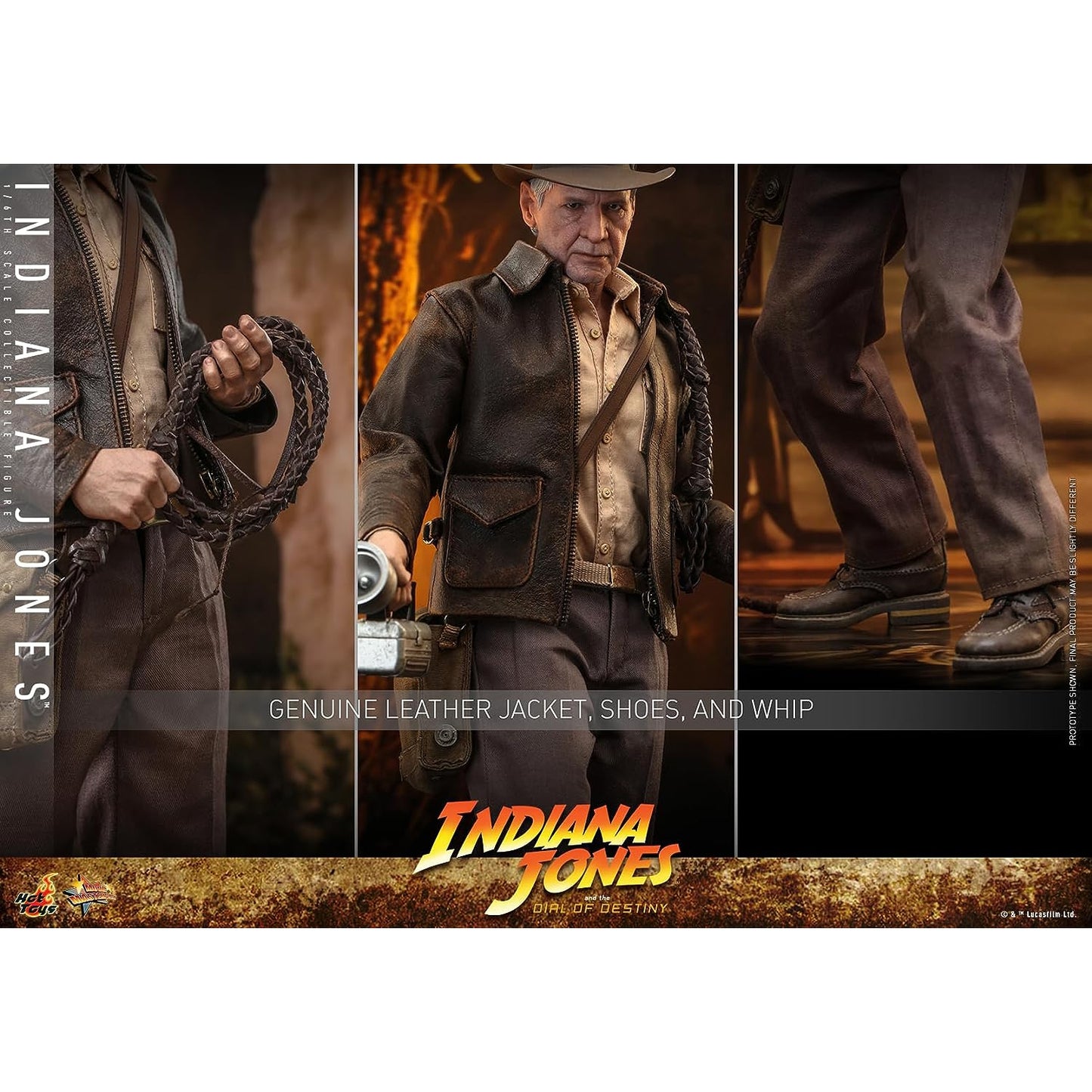 Obra-prima do cinema Indiana Jones e o Disco do Destino Figura em Escala 1/6 do Indiana Jones Japão NOVO
