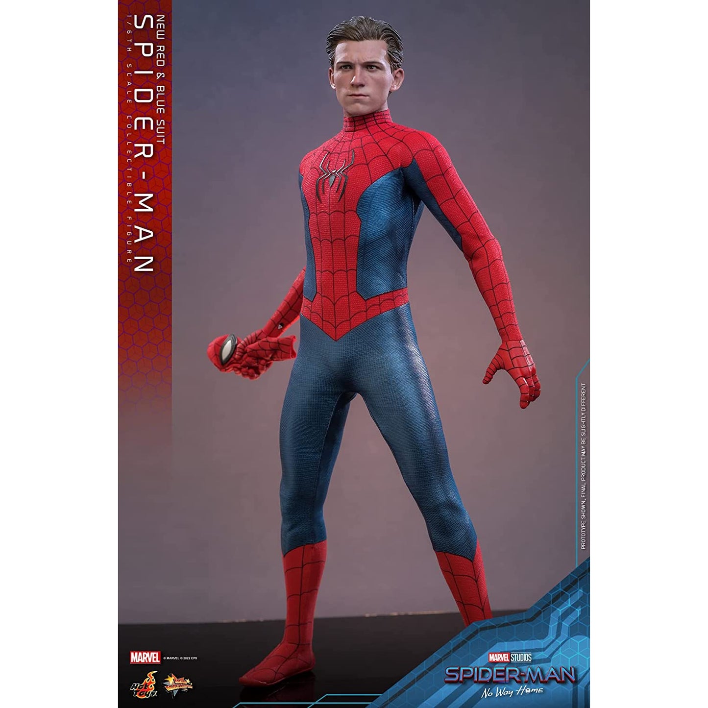 Hot Toys Movie Masterpiece Spider-Man: Sem Volta para Casa Spider-Man Novo Boneco do Traje Vermelho e Azul Japão NOVO
